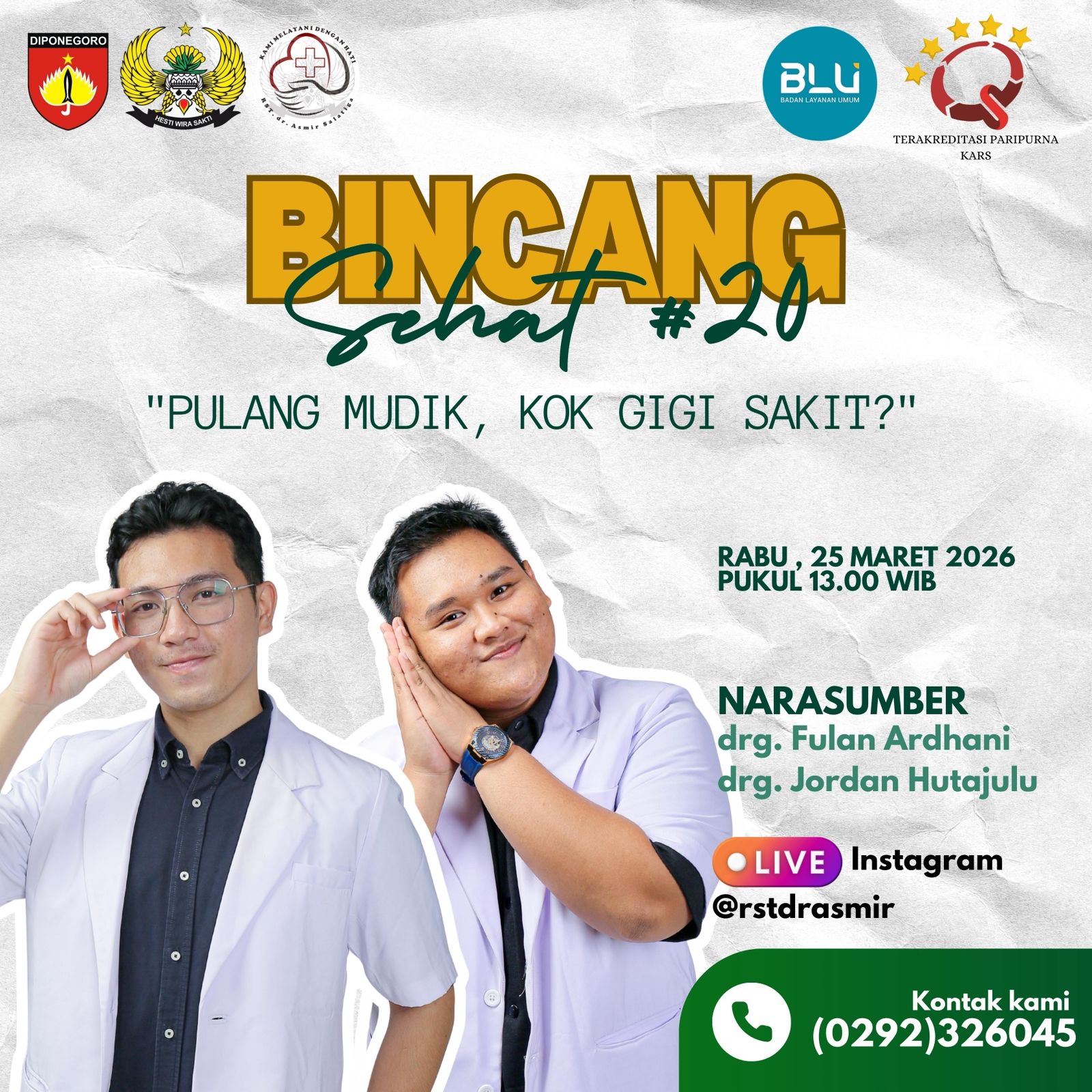 Pulang Mudik kok Gigi Sakit